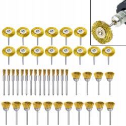  45db Akcesoria Mini Csiszológéphez Sárgaréz kefék csiszoló készlet (FERGF115)