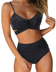 SNM Kétrészes Strand Bikiniruha Fekete M (P227 CZARNY)