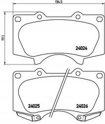 Brembo Fékbetét készlet P 83 102X/BRE