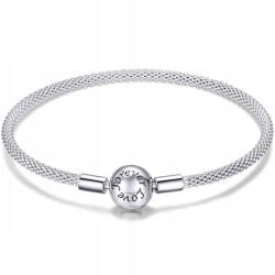 ZeSrebra Moduláris karkötő 925 ezüst Charms Love charms ezüst pr 925 (BS007 bransoletka damska srebrna)