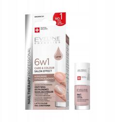 Eveline Cosmetics Nail Therapy színt adó körömápoló balzsam 6in1 Latte (5903416068686)