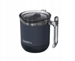 QUOKKA Wave Smartgrip, Rozsdamentes acél termo bögre, Fekete, 260ml, 40273 (40273)