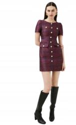 Karen Millen Ruha Rózsaszín Kockás Koktél Rövid 40 1A6F5_B* T5A (BKK00754)