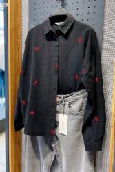  Fekete Ing Szalaghímzéssel Elegáns Stílusban M 5IA (46379916)