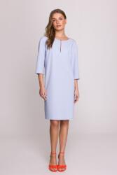 Stylove Ruha Elegáns Női Alkalmi Könnycsepp Nyakkivágással Kék 44 XXL (S394 BŁĘKITNY XXL)