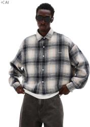 Shein Flanel Rövid Ujjú Ing L