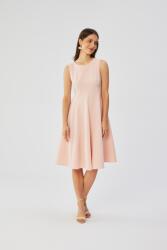 Stylove Ruha Esküvőre MIDI Bő Szabású Rózsaszín 44 XXL (S358 PUDROWY XXL)