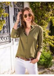  Puha Női Ing Klasszikus Szabású Olive XL 5IA