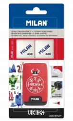 MILAN Compact Vickings Hegyező 2 Db Milan Radír (BYM10140VK)