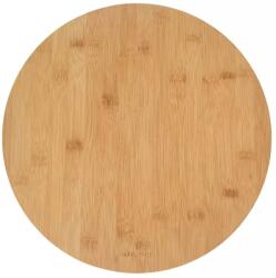 Kinghoff Platou rotativ pentru servire din bambus, Ø 35 cm - Kinghoff KH-1566, rotire 360° Tocator