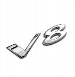 Jaguar Embléma Felirat Bélyegző Jaguar V8 Króm