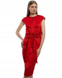 Karen Millen Piros Ruha Masnival És Rövid Ujjú 36 B1C