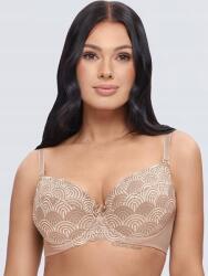 Dalia Melania push up merevített csipkés melltartó K40 bézs Dalia 80D (B-ME-K40-09-80D)
