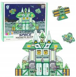 LEAN Toys Mágneses Építőkockák Koszmosz 66 Elem, Leantoys (5905991063681)