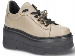 Karino KARINO-5274/022-P Bezszőr Bőr Női Lábbeli Platform Talppal MÉRET37