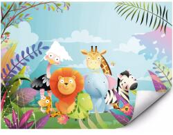 MPINK Fotótapéta Vidám szafari állatok gyerekeknek 350x250 cm (GP-FTAP_6_VSC_3,5X2,5M-0053)