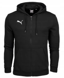 PUMA 3162 Férfi Puma Cipzáras Kapucnis Pamut Sport Pulóver, Fekete Xs