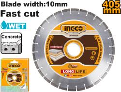 INGCO Disc Diamantat Segmentat 405mm Heavy-Duty 10mm pentru taiat Beton Asfalt