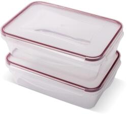Lamart Set Lamart Clip de recipiente dreptunghiulare 2 × 1350 ml