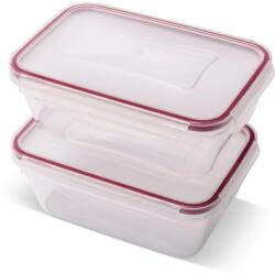 Lamart Clip set de recipiente dreptunghiulare 2 × 700 ml
