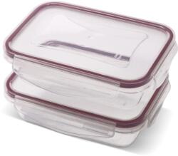Lamart Set de recipiente dreptunghiulare Lamart Clip 2 × 400 ml