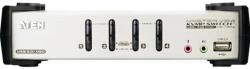 ATEN CS1734B 4-Port PS/2-USB VGA/Audio KVMP Switch with OSD (CS1734B-AT-G)