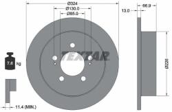 TEXTAR Disc Frana 92347403 Kg Mobility Musso Ssangyong Musso/Musso Grand (92347403)