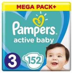 Pampers Active Baby 3 Midi 6-10 kg 152 pcs