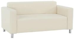 Mobikon Canapea 2 locuri piele ecologica bej Homker 140x80x63 cm (14013) Canapea