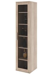 Mobikon Vitrina pal melaminat natur stejar sonoma Dunaj 45x47x190.8 cm (14307) Vitrina