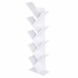 Mobikon Biblioteca mdf alb Baki 43x20x143.5 cm (15593) Biblioteca