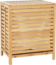 Mobikon Cos de rufe bambus natur si textil alb Menork 50x35x60 cm (16482)