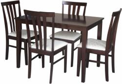 Mobikon Set dining maro wenge crem Leslie 110x70x74 cm, 43x53.3x94 cm (32771)
