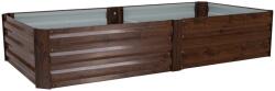 Mobikon Jardiniera flori , maro, otel, Nonky 160x80x30 cm (66809)