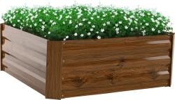 Mobikon Jardiniera flori, maro, otel, Nonky 80x80x30 cm (66805)