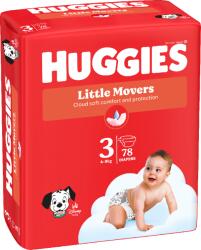 Huggies Little Movers 3 4-9 kg 78 buc