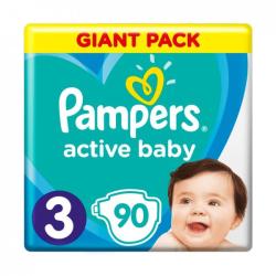 Pampers Active Baby 3 Midi 6-10 kg 90 pcs