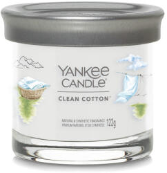 Yankee Candle Lumânare aromatica Signature tumbler mica Clean Cotton 122 g
