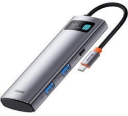 Baseus Metal Gleam Series 7 in 1 Multifunctional 100W Type-C To Type C + HDMI + 2xUSB + PD + SD/TF Hub (WKWG020113)