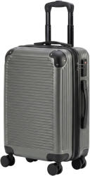 HOMCOM Valiză de mână cu carcasă tare, valiză de călătorie cu 4 roți 56 cm gri închis | Aosom Romania (600-018V03CG) Valiza