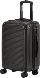 HOMCOM Troller Rigid Mic 40 L din ABS, Extensibil, 4 Roți Pivotante, Colțuri de Protecție, 56x36x24 cm, Negru | Aosom Romania (600-018V03BK) Valiza