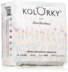 Kolorky Day Rain&Rainbow scutece de unică folosință marimea M 5-8 Kg 21 buc