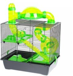 INTERZOO Rocky + Taras cușcă hamsteri cu accesorii 42x29x55 cm, verde