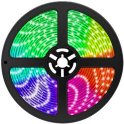 Kakusiga KSC-1501 Caidai RGB LED szalag 4 m, USB-s, távirányítóval, fekete - USB RGB LED Strip 4m (KSC-1501)