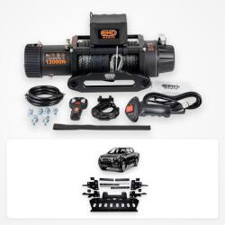 EMD Winch Pachet troliu Isuzu D-Max (2012-2018): troliu electric EMD Winch 13000 lbs cablu sintetic și suport troliu dedicat