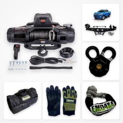 EMD Winch Pachet troliu Premium Dual Speed Toyota Hilux Revo (2016-2021): troliu EMD Winch Dual Speed 13000 lbs, suport troliu dedicat și kit accesorii troliu