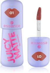 essence JUICY MATTE habos ajakrúzs matt hatással árnyalat 01 Maple Rouge 2.7 ml