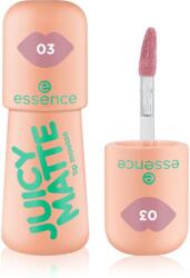 essence JUICY MATTE habos ajakrúzs matt hatással árnyalat 03 Nude Pink 2.7 ml