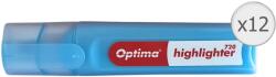 Optima 720 szövegkiemelő készlet, 1-4 mm-es vágott heggyel, Kék (OP-37001402-12)