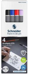 Schneider Paint-It 070 ecset hegyű marker, 4/készlet